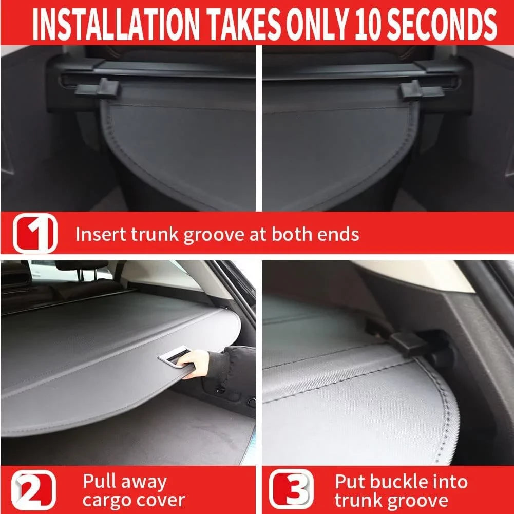 Fit Mazda CX-5 2013 2014 2015 2016 Black Retractable Cargo shield  for Mazda CX-5 2013-2016 SUV Accessory Rear Trunk Area Privacy Shield Shade wrap With Rebounding Plastic