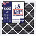 Filter King 12x22x1 Air Filter | 4-PACK | Carbon MERV 8 HVAC Pleated A/C Furnace Filters | MADE IN USA | Actual Size: 12 x 22 x .75"