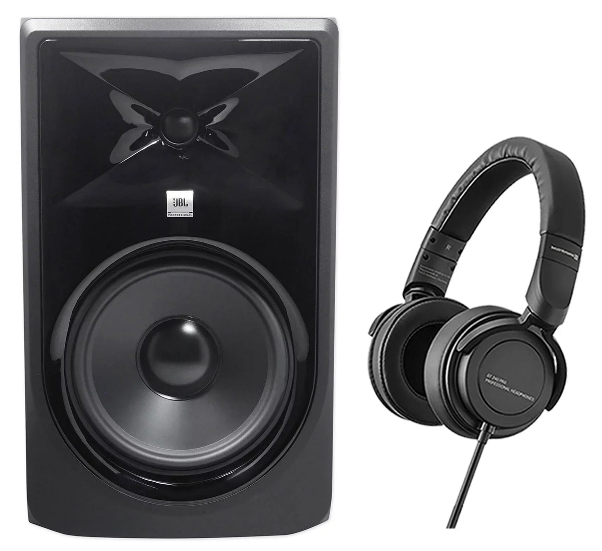 JBL 308P MkII 8" Powered Studio Monitor + Beyerdynamic DT 240 Pro Headphones