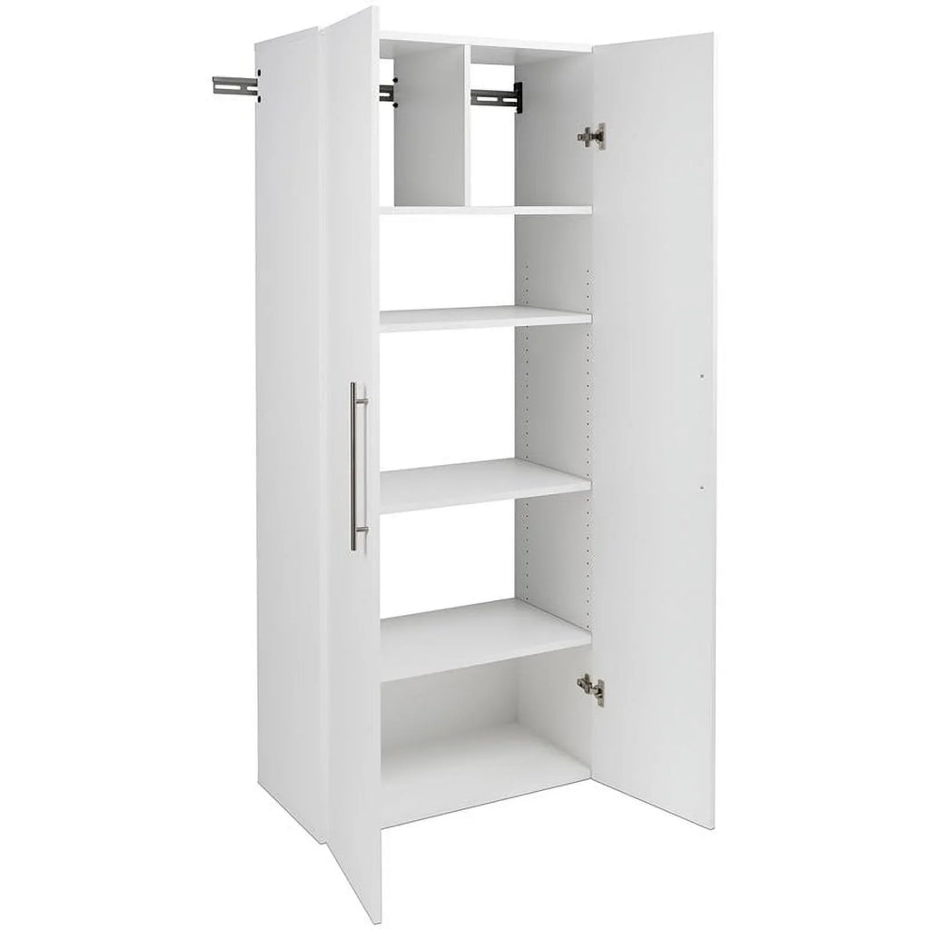 Pemberly Row 3 Piece 90" Large Wall Mounted Garage Cabinet Set in White