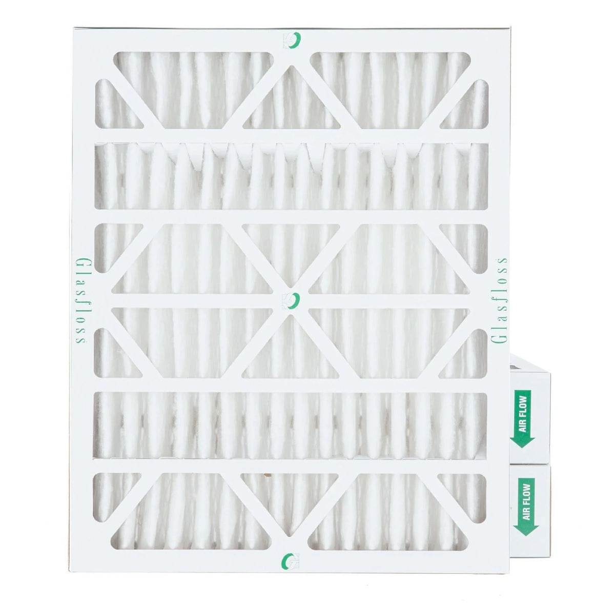 ( 3 Pack ) Exact Size: 19-3/8 x 23-3/8 x 3-3/4. 20x24x4 MERV 10 Pleated AC Furnace Air Filters by Glasfloss Industries