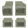 PantsSaver Custom Fit Car Floor Mats for Dodge Grand Caravan 2018, 4 pc, All elements Protection for vehicles, Heavy Duty atmospheric conditions protected Plastic,Gray