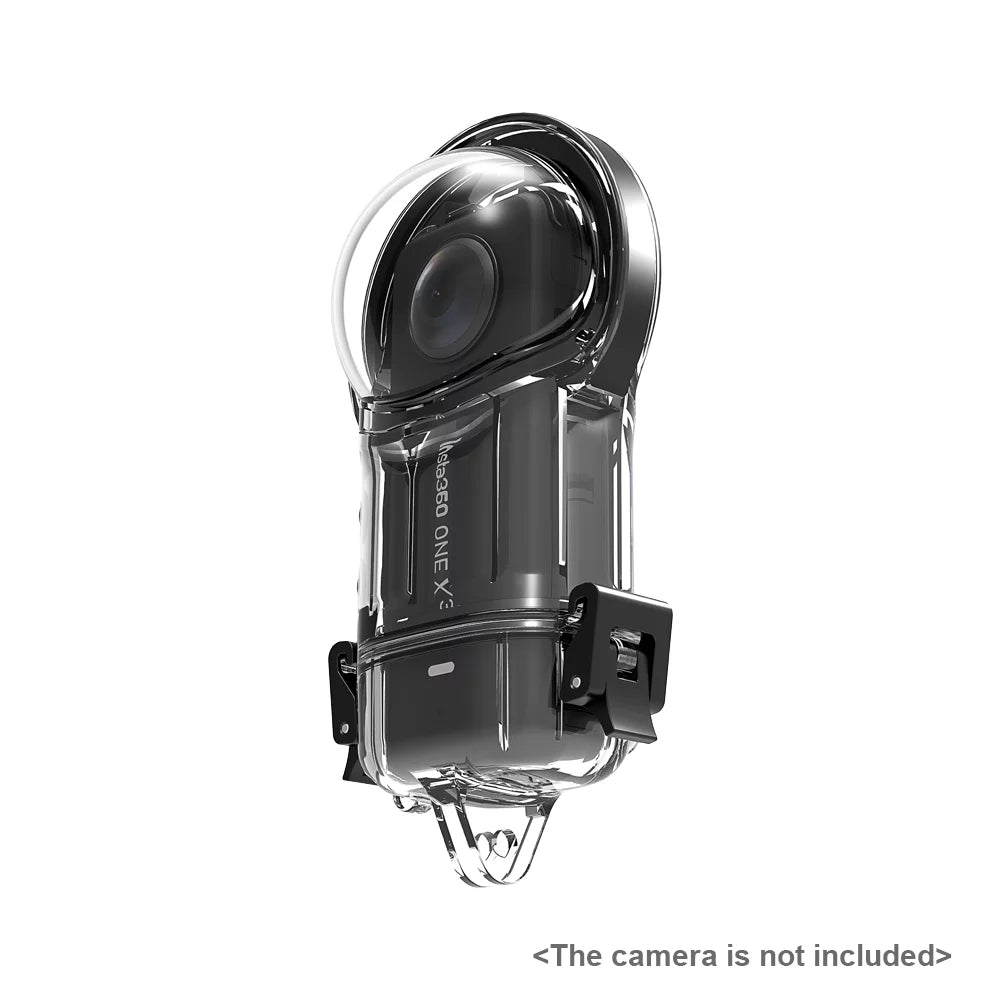 ametoys Panoramic  Dive Case Waterproof Housing Diving Protective Case Underwater 50M with Silicone Lens wrap Replacement for X3  Accessories