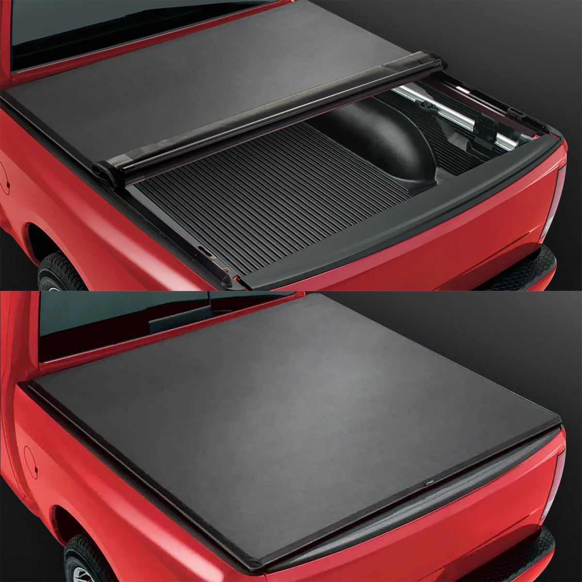 DNA Motoring TTC-RU-090 For 2019 to 2021  Ranger 5Ft Truck Short Bed Matte Black Vinyl Soft Top Roll-up Tonneau protector 20