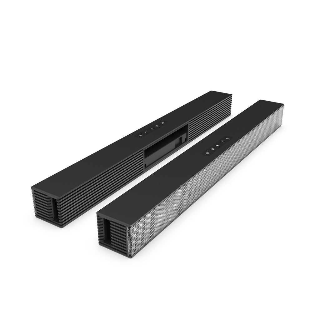 CJC Sound Bars for TV PC Gaming Monitor Sound Bar with Bluetooth 5.0/HDMI ARC/AUX/USB Bass Adjustable Wall Mountable