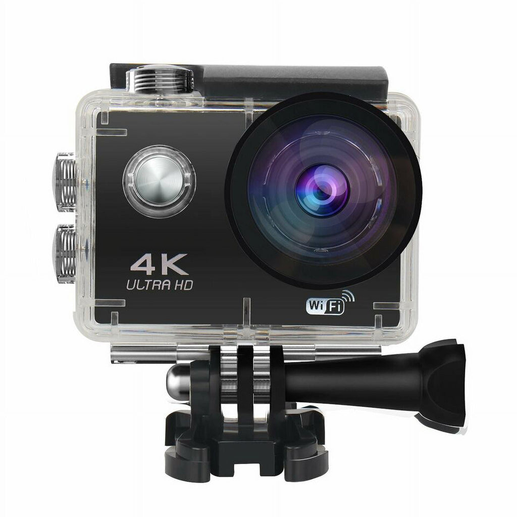 Action Camera HD 1080P Sports Camera Under 30M Waterproof, TF Card, Battery, Carry Case Included