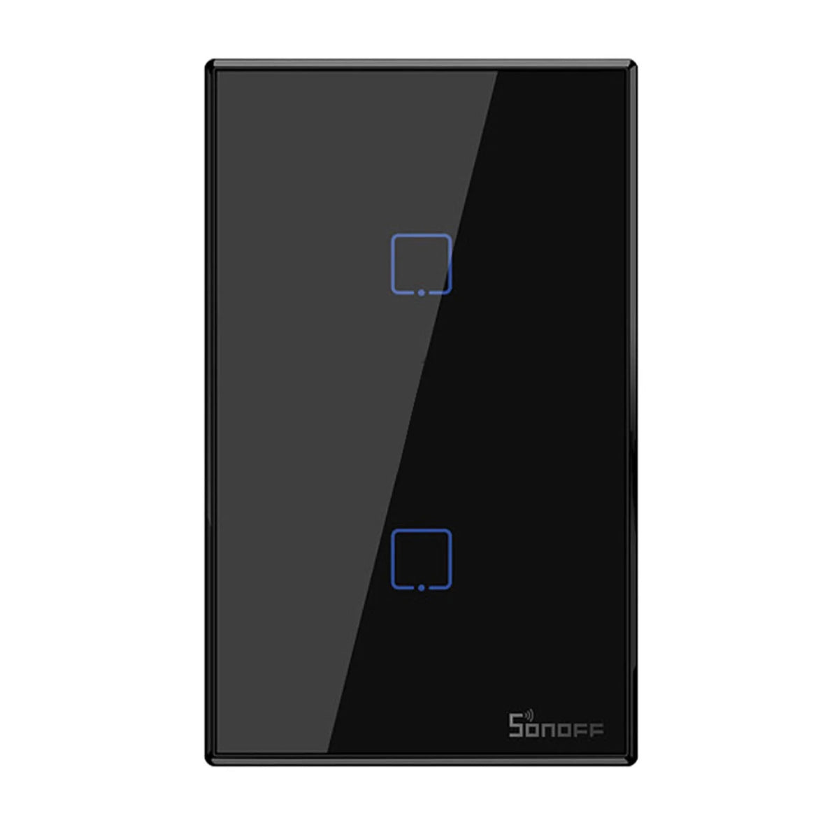 T3US2C-TX 2 Gang Smart WiFi Wall Light Switch 433Mhz RF Remote Control APP/Touch Control Timer US Standard Panel Smart Switch appropriate with Google Home/Nest & Alexa