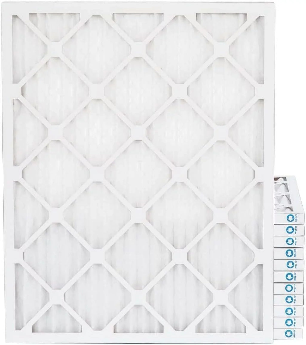 Size: 13-1/2 X 19-1/2 X 3/4, White. Case Of 12. 14X20x1 MERV 8 Pleated HV Furne 1'' Air Filters By Pamlico