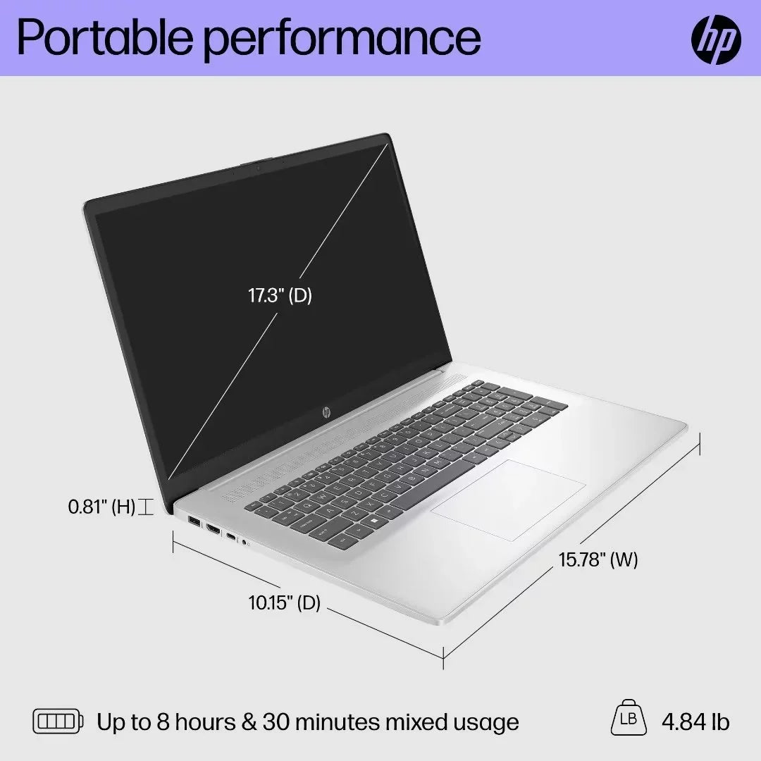 17.3" HD Touchscreen Laptop,  Core i7-1355U, 32GB RAM, 1TB SSD, Backlit Keyboard, Win11 Home