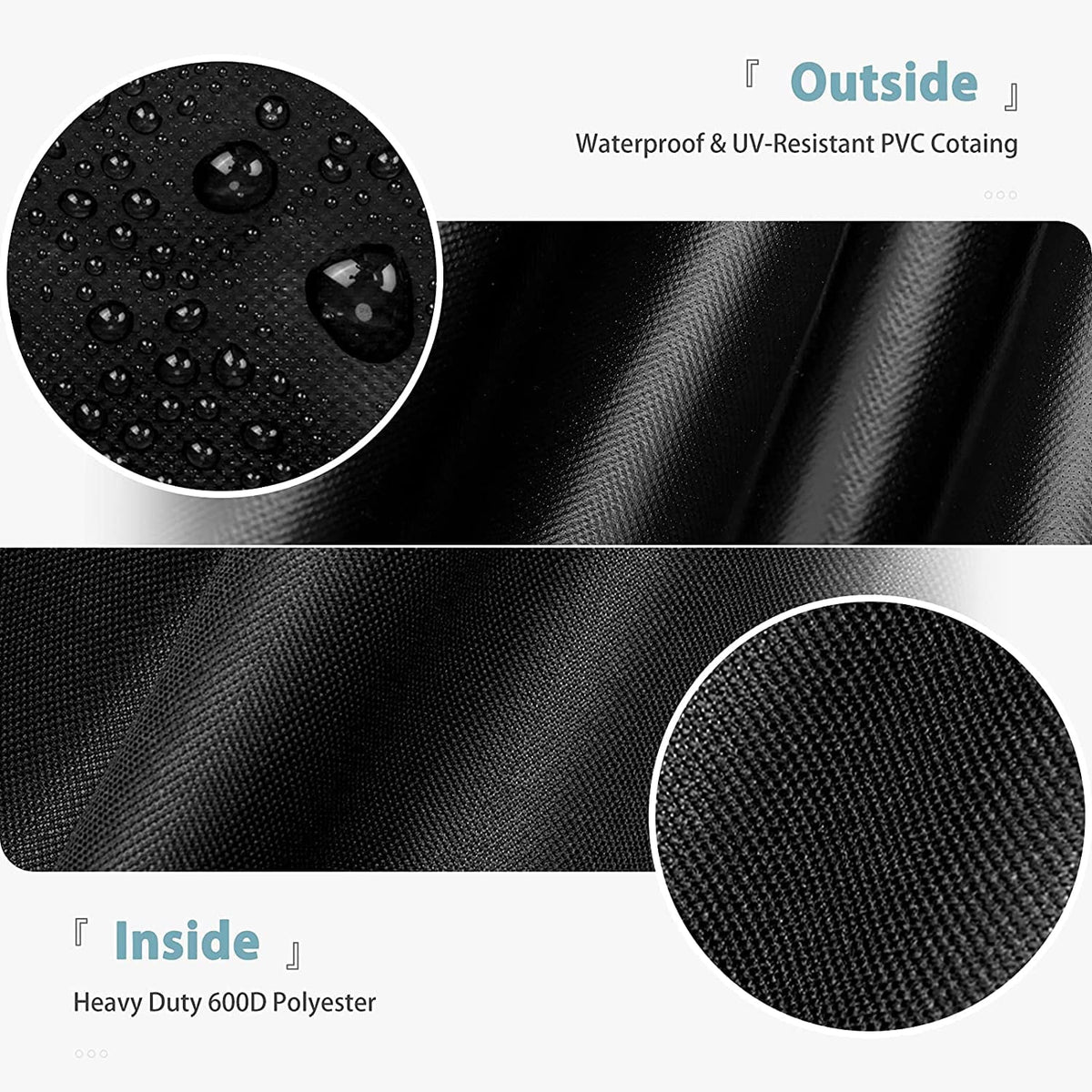 Waterproof Grill protector for Char-Griller 11" Grill, Heavy Duty 600D Polyester with Anti-UV Coating, 75.5" x 22" x 38.5"