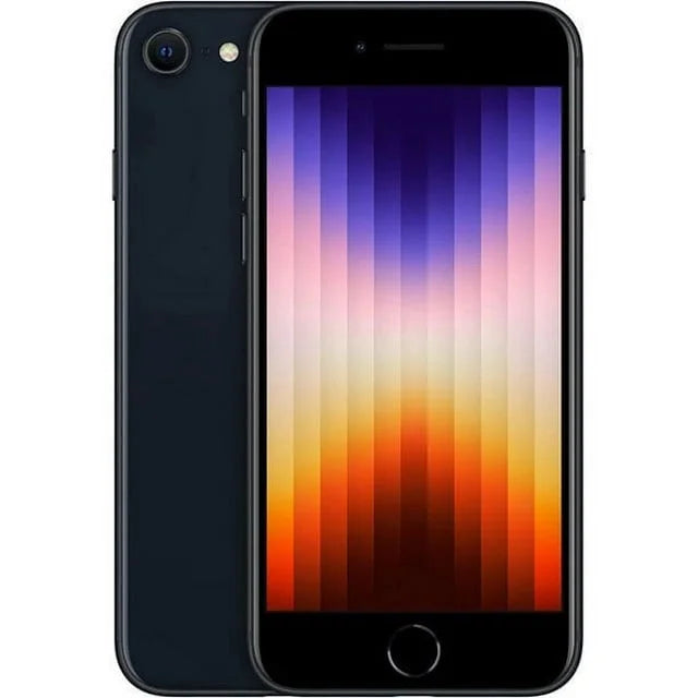 Restored  iPhone SE 2022 (3rd Gen) 128GB Midnight Unlocked Smartphone (CPO) (Refurbished)