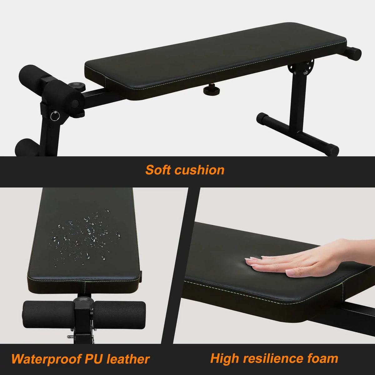 GIKPAL Power Tower Dip Station with Bench Pull Up Bar Stand Adjustable Height Heavy Duty Multi-Function Fitness Training Equipment for Home Office Gym