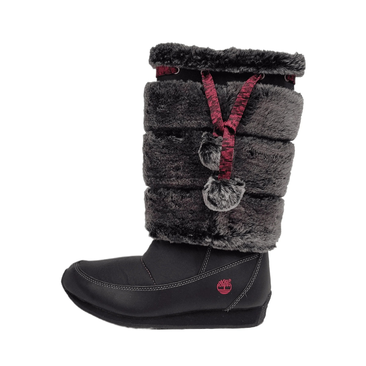 Timberland Preschool Youth Winterberry Tall Fur Medium Boot Black 59794 size 1.5 US