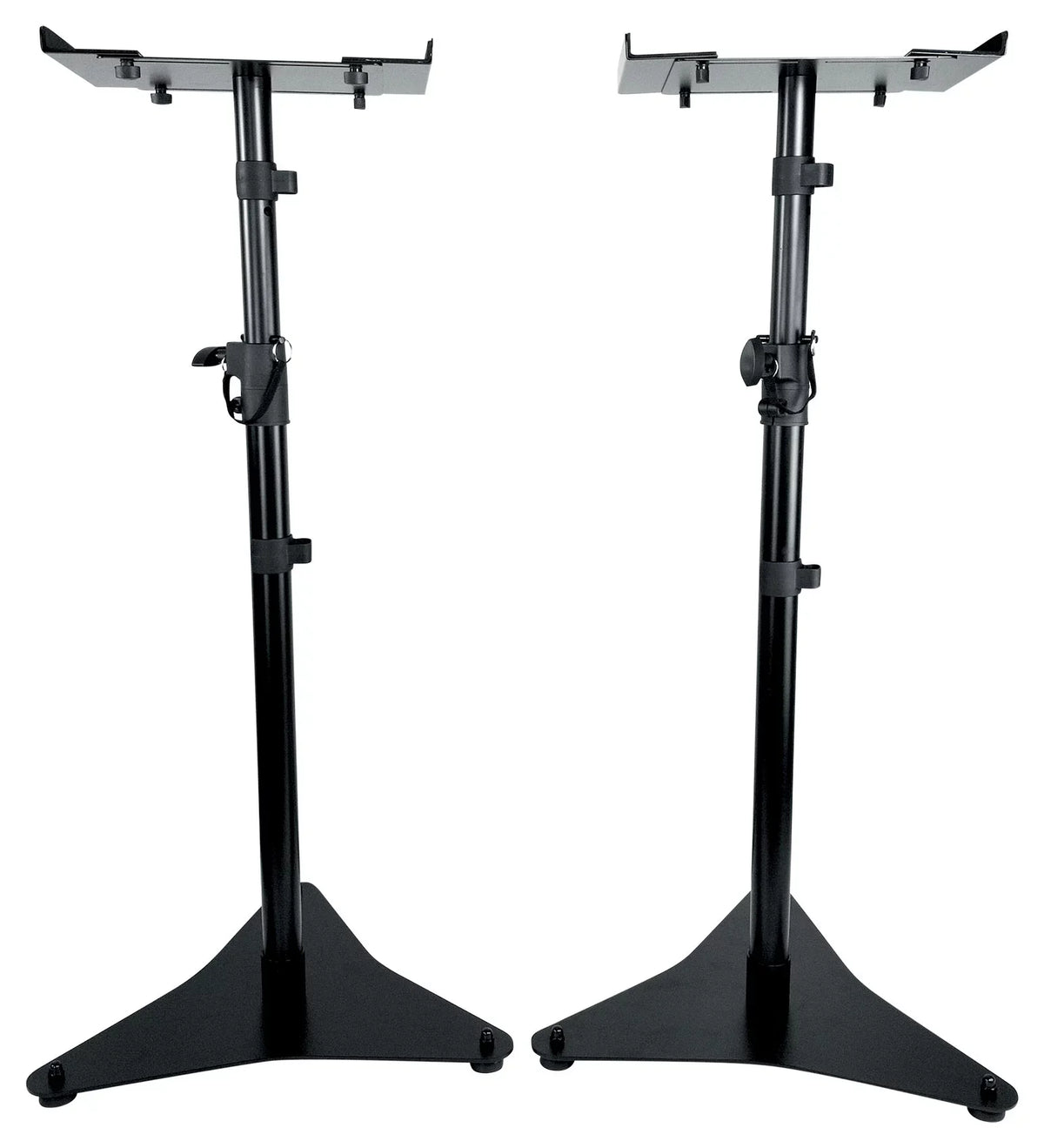 Rockville RVSM5 Pair Studio Monitor Bookshelf Speaker Stands w/Adjustable Height