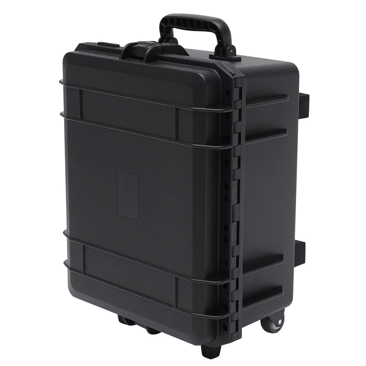 Miumaeov Large Portable Protective liquid and Shock protected Hard Case Camera Tools Equipment Laptop Hard Case Box with Wheels and Handle with 5 Layers Foam Black 16.7" x 12" x 21.25"