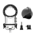 ametoys Panoramic  Dive Case Waterproof Housing Diving Protective Case Underwater 50M with Silicone Lens wrap Replacement for X3  Accessories