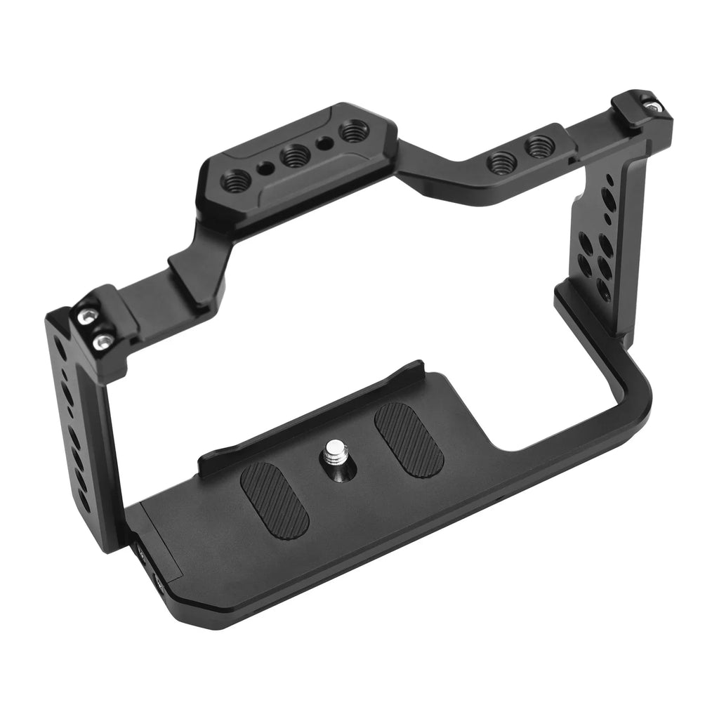 Andoer Cage Aluminum Alloy Video Cage with Dual Cold Shoe Mounts Numerous 14 Inch Threads Replacement for  A7IV/ A7III/ A7II/ A7R III/ A7R II/ A7S II