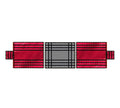 24' x 18' 3 Piece Red/Black Lumber Tarp for Heavy Duty Truck Cargo - 18 Oz Vinly Flatbed Tarps with 8' Drop - Waterproof Tarp for Trailers to Protect Cargo from Wind, Rain, Snow and Sun