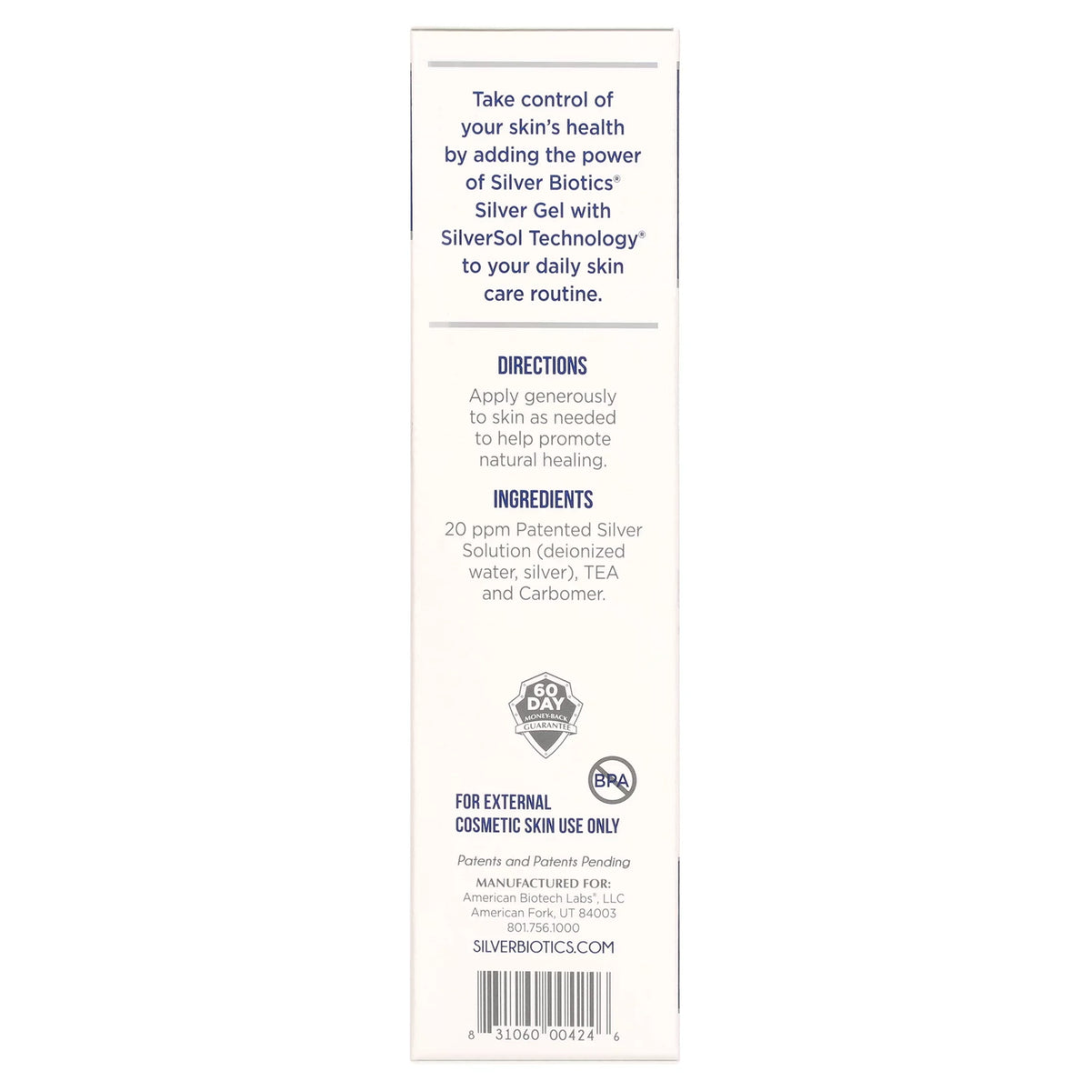 ASAP Ultimate Skin & Body Care Gel By American Biotech Labs - 4 Ounces