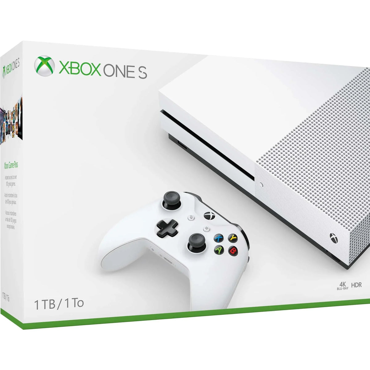 Restored  234-00051 Xbox One S White 1TB Gaming Console with HDMI Cable (Refurbished)