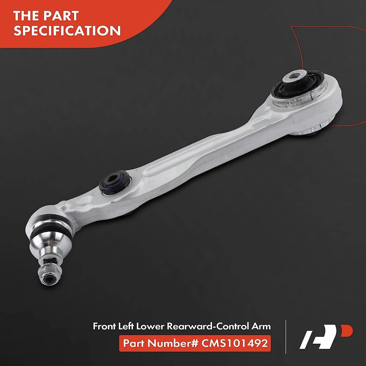 A-Premium Front Left Rearward Lower Control Arm, with Ball Joint & Bushing, matching with Mercedes-Benz S450 2018-2019, S550 2014-2017, S550e 2015-2017, S560 2018-2019, S63 AMG 2015-2017
