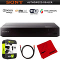 Streaming Blu-Ray Disc Player with WiFi - BDP-BX370 Bundle With Deco Gear 6 ft High Speed HDMI 2.0 Cable and Microfiber TV Screen Cloth
