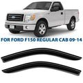 CLIM ART Incredibly Durable Rain Guards for  F150 2009-2014 Regular Cab, SuperCrew, SuperCab, Tape-on Window Deflectors, Vent Deflector, Vent Window Visors for cars, Truck Accessories 2 pcs-209008