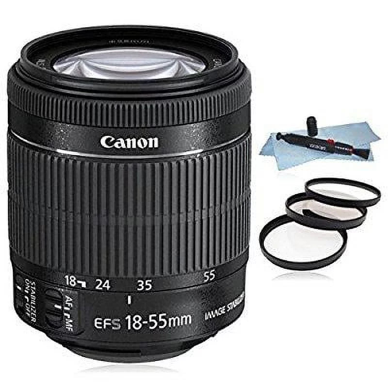 t6i, t5i, t6, t5, 1200d, t3i, t4i, sl1, 700d, 760d 750d, 650d, 600d.....+ aud essential acce.  ef-s 18-55mm f/3.5-5.6 is stm lens (white box) for  eos slr cameras 7d ii, 7d, 70d, 60d, 50d,..