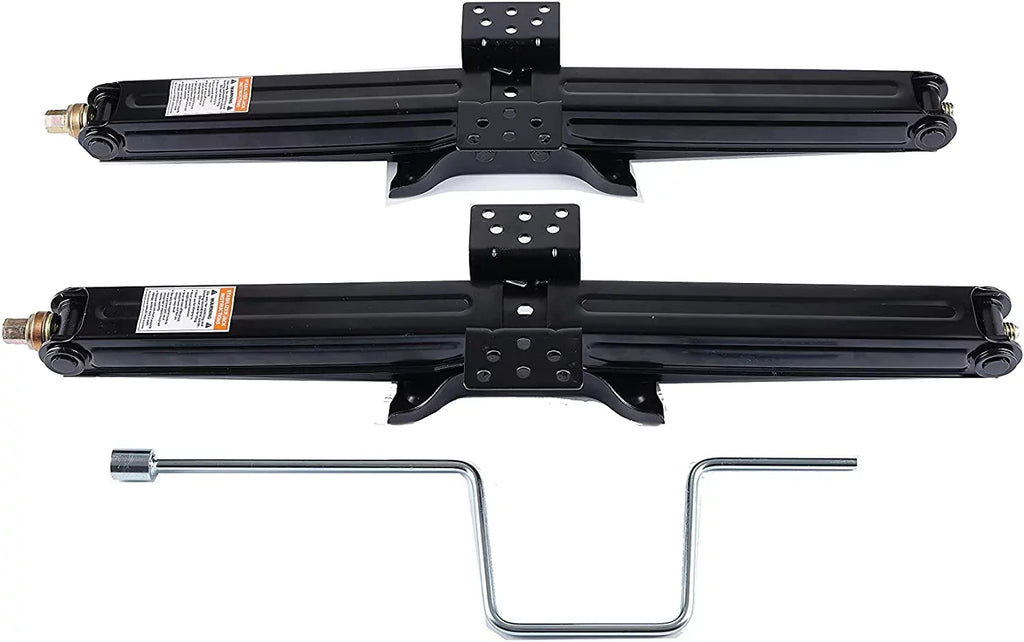 Bastion Distribution Two New 24" Scissor Jacks | 5000lb Capacity | 4-24” Adjustable Height | excellent For Stabilizing Trailers, Campers & More | BJ-5000MSJ24