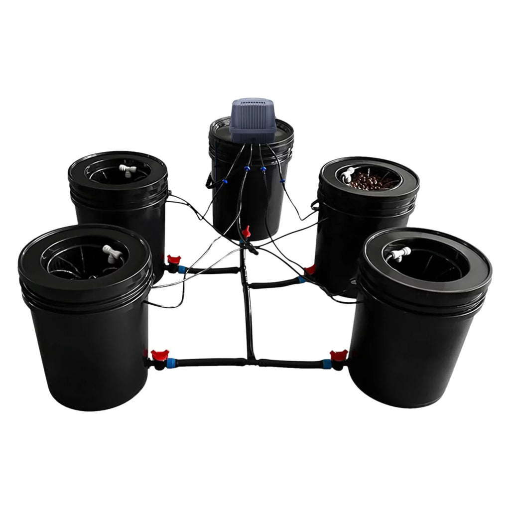 Miumaeov Hydroponics Growing System 5 Gallon Hydroponic Bucket System Kit Hydroponics Growing System for Vegetables Gardening System