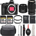 Z5 Mirrorless with 24-200mm f/4-6.3 VR Lens + 28mm f/2.8 Lens + 64GB Storage + UV Filter + Backup Battery + Case + Cleaning Kit - International Version