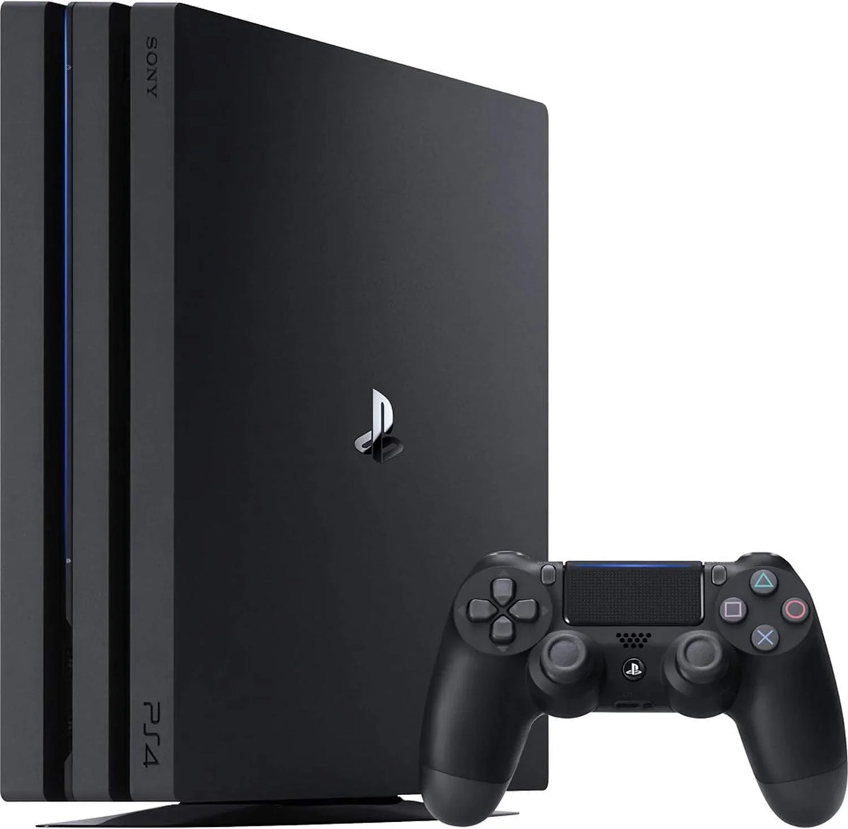 PlayStation 4 Pro 1TB Gaming Console Black Headset 2 Controller With BOLT AXTION Cleaning Kit Bundle Like New