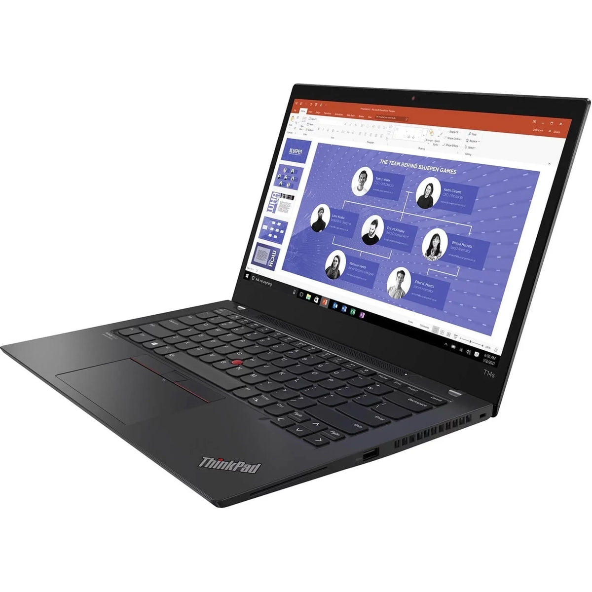 ThinkPad T14s 14" 4K UHD Laptop,  Core i7-1165G7, 16GB RAM, 512GB SSD, Windows 10 Pro, Windows, Storm Gray, 20WM00XUUS