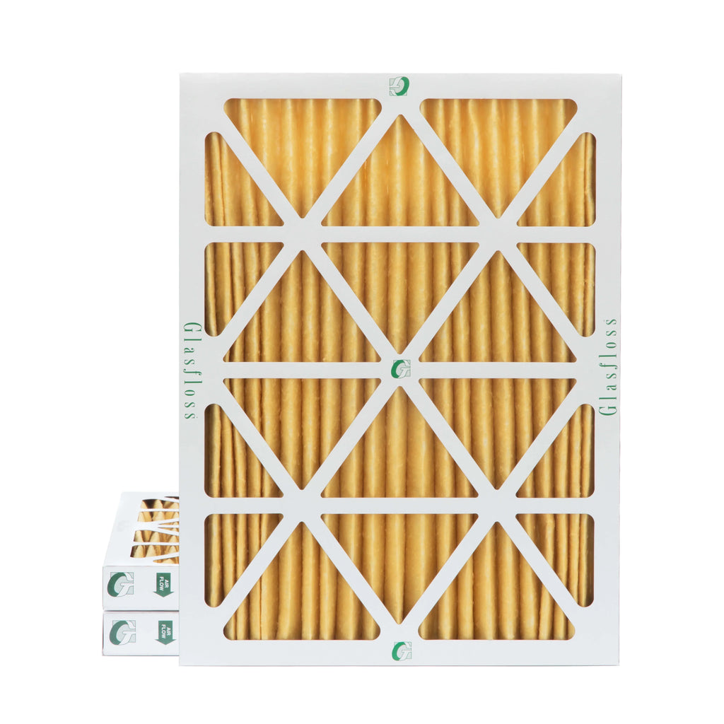 Actual Size: 14-1/2 x 19-1/2 x 1-3/4. 3 Pack of 15x20x2 MERV 11 Pleated 2" Inch Air Filters by Glasfloss
