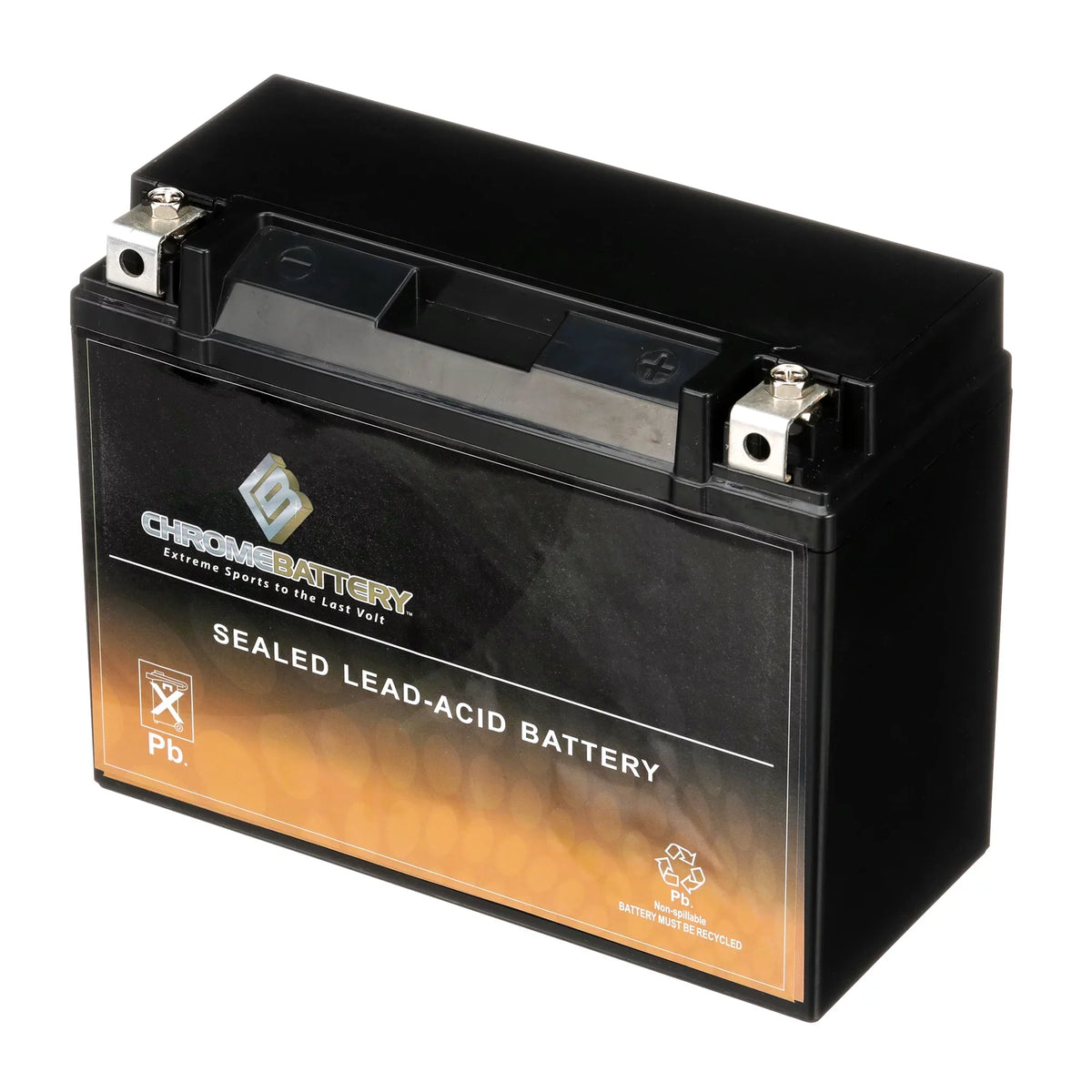 Chrome Battery Y50-n18l-a3 (50-n18l-a3 12 Volts,20 Ah, 260 Cca) Motorcycle Battery for Honda Gl1100 Gold Wing 1100cc 80-'83