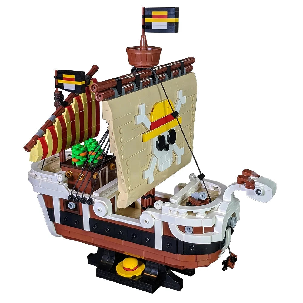 Going Merry vessel Building Block Sets Maritime Adventures Anime Pirate Ship Brick Toy Model for Kids Adults