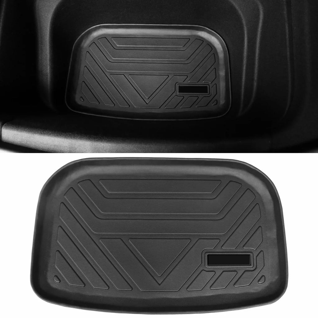Ikon Motorsports Trunk Mats Cargo Liner matching with 2020-2023 Tesla Model Y Black TPE All climate Waterproof Anti-Slip Frunk Trunk Under Cargo Storage Liner Mat Interior Accessories 3PCS