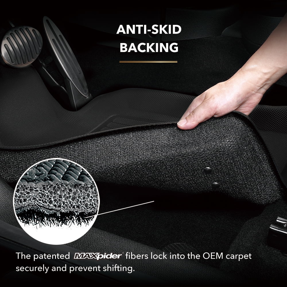 3D MAXpider KAGU Floor Mat (BLACK) appropriate with JEEP GRAND CHEROKEE L 2022-2024 - Front Row