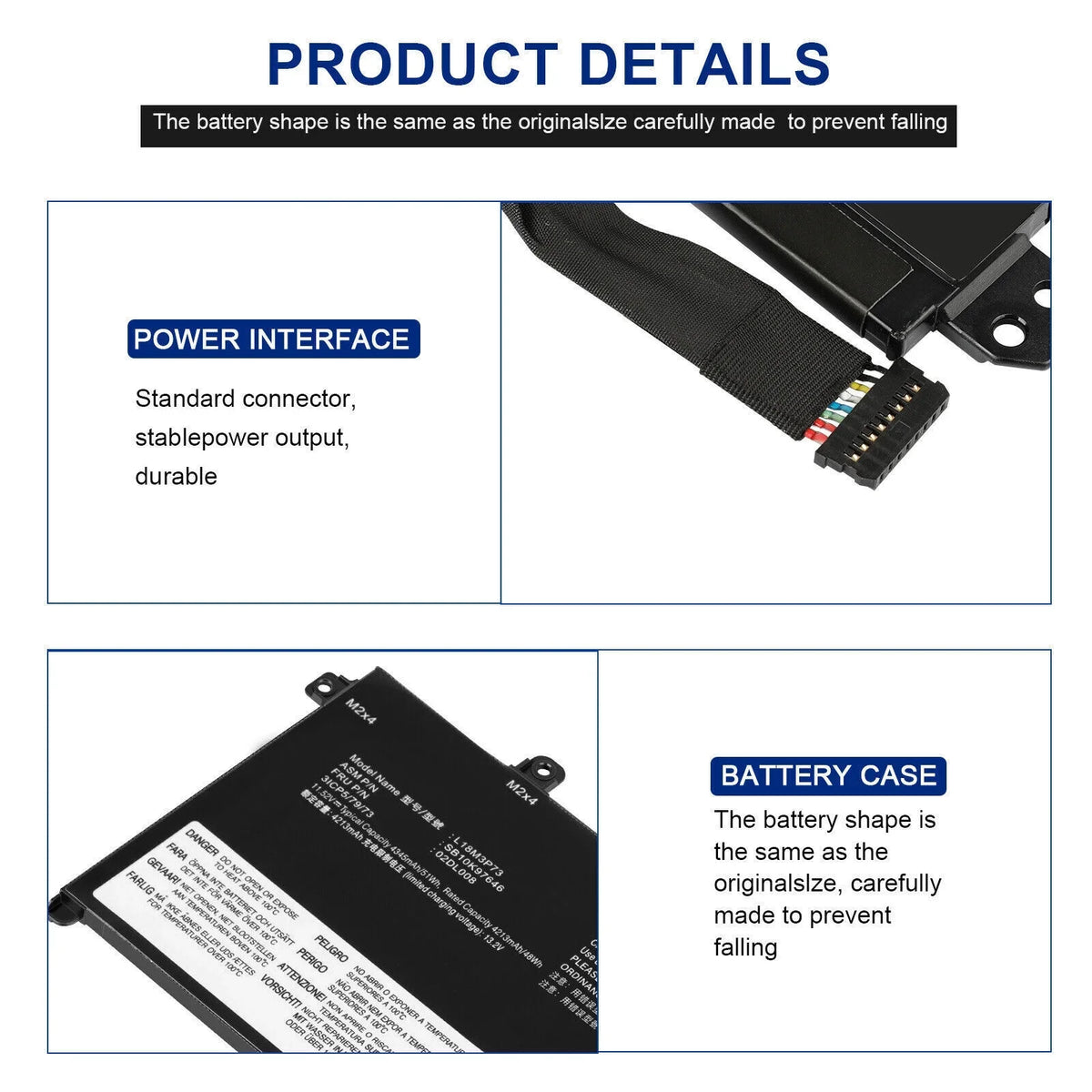 New Laptop Battery For  T490 T495 P14s T14 5B10W13907 5B10W13906 L18M3P73