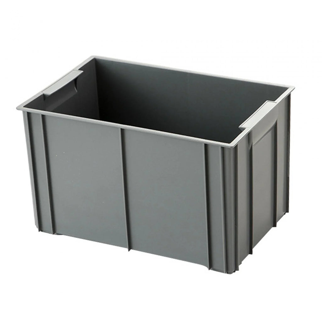 Storage Box Storage Bin Durable Multipurpose Organizer Space Saving Stackable Storage Container for RV Travel Desktop Fishing Gray 28.5x18x17cm