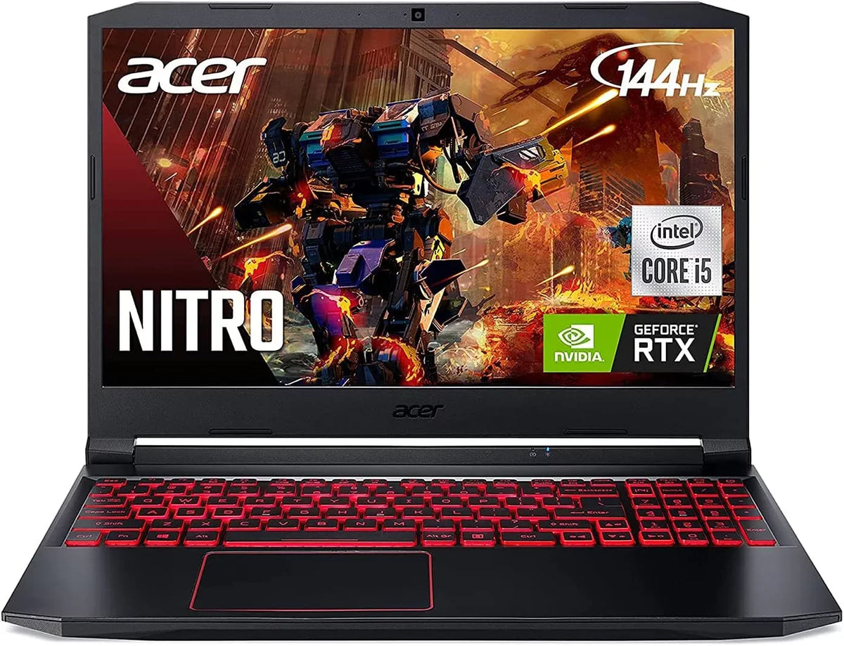 Nitro 5 15.6-Inch 144hz IPS Gaming Laptop + High premium 6ft HDMI Cable + LCD Screen Cleaner + Wired Stereo Gaming Headset + Gaming Mouse