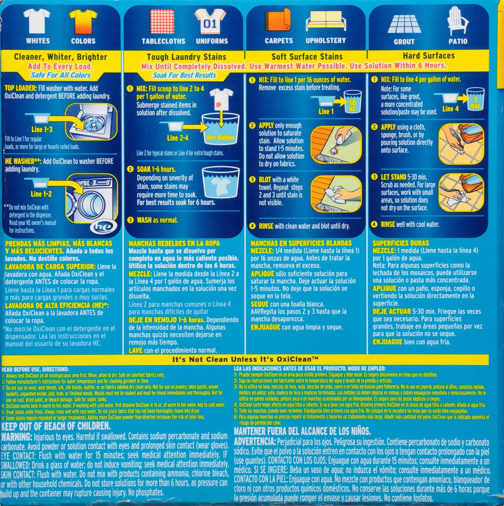 Box. OxiClean™ Versatile Stain Remover 11.7 lb