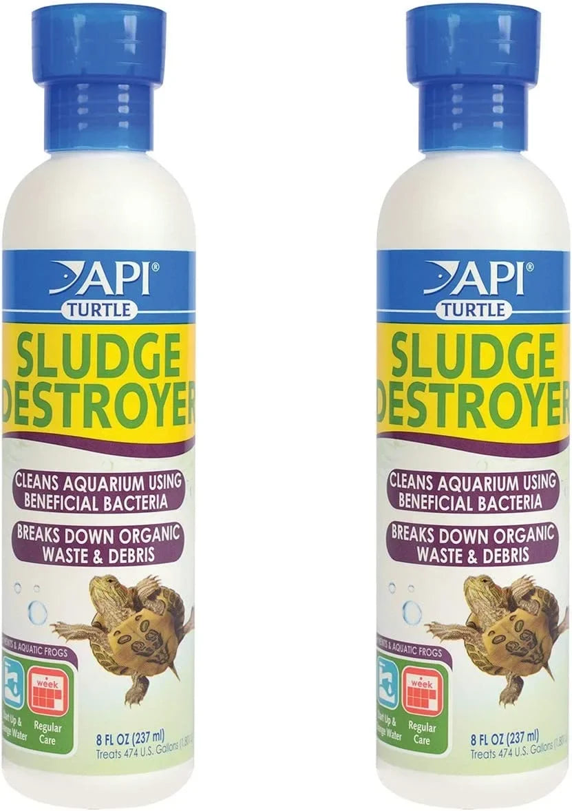API Turtle Products: Sludge Remover to Clean Aquarium, liquid Conditioner to Make Tap liquid Safe for Turtles, TURTLEFIX Reme - 2 Pack