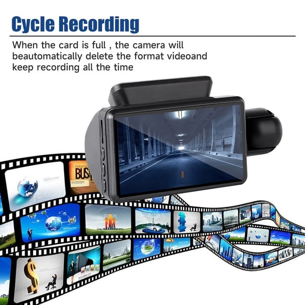 SYTHERS 1080P Dash Cam Front and Rear, 170° Wide Angle Dash Camera with Night Vision