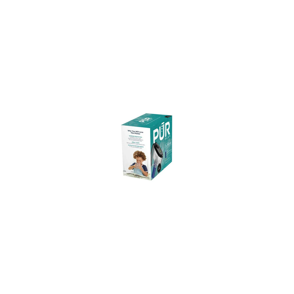 PLUS 11 Cup aqua Pitcher Filtration System Smoke PPT110BA
