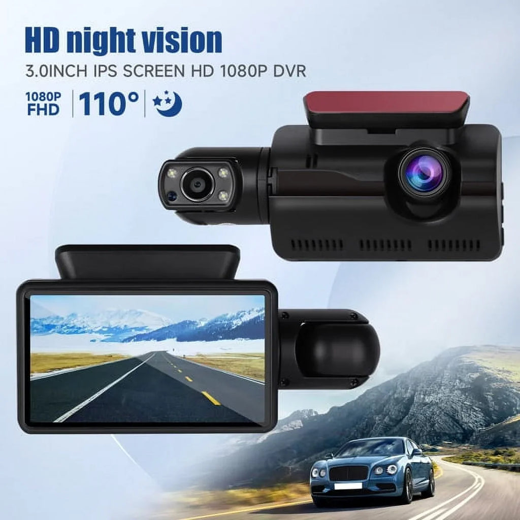 SYTHERS 1080P Dash Cam Front and Rear, 170° Wide Angle Dash Camera with Night Vision