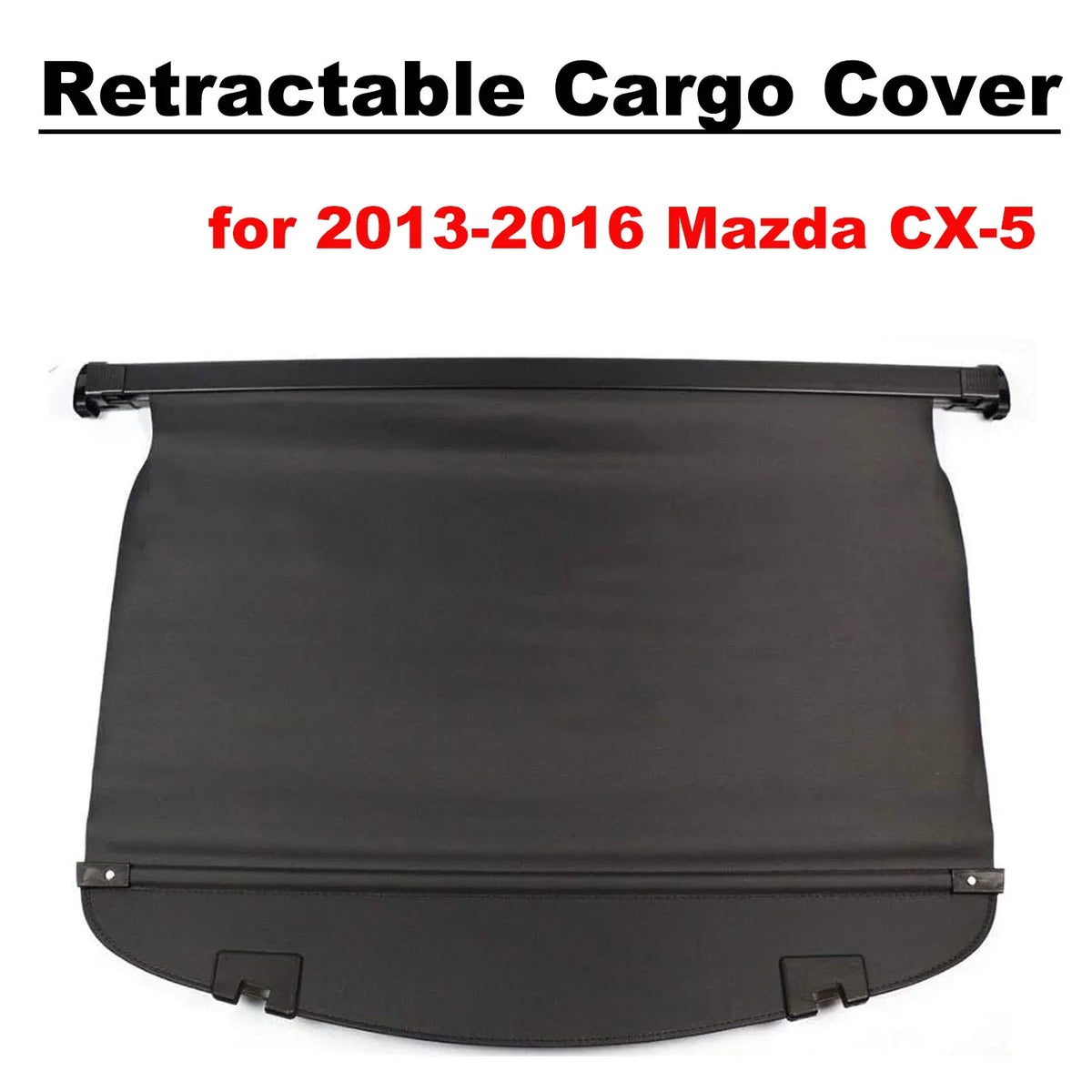 Fit Mazda CX-5 2013 2014 2015 2016 Black Retractable Cargo shield  for Mazda CX-5 2013-2016 SUV Accessory Rear Trunk Area Privacy Shield Shade wrap With Rebounding Plastic
