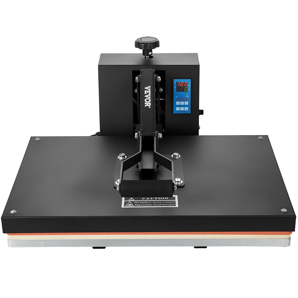 VEVOR 16x24 Heat Press Machine 1700W Power, Industrial Sublimation Printer for TShirt and Heat Transfer Vinyl, Easy to Use Digital Heat Press Black