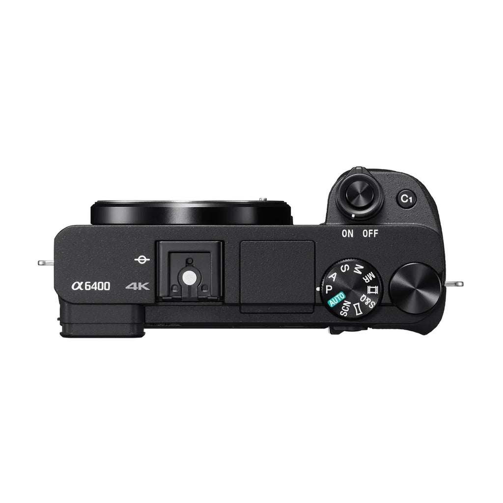 a6400 ILCE-6400 - Digital camera - mirrorless - 24.2 MP - APS-C - 4K / 30 fps - body only - Wi-Fi, NFC, Bluetooth - black