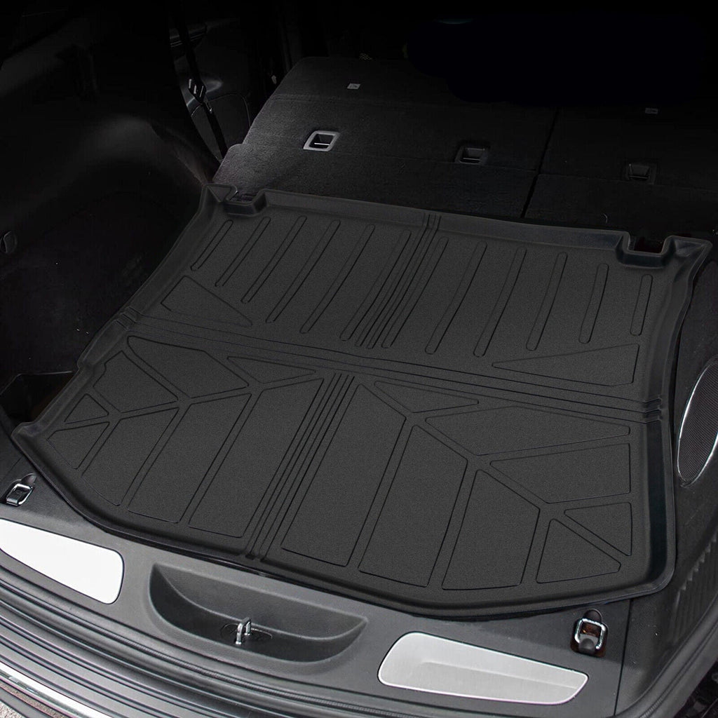 Trunk Mat Custom Fit Jeep Grand Cherokee 2011-2022 TPE Cargo Floor Carpet Rubber Car Rear Cargo Liner Protector All climate Black